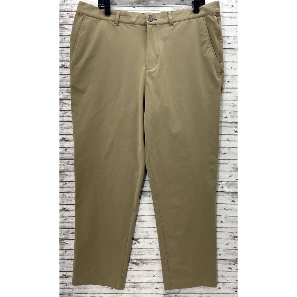 TWILLORY Tailored Fit Stretch Performance Khaki Tech Pants 36x28(Actual) Preppy